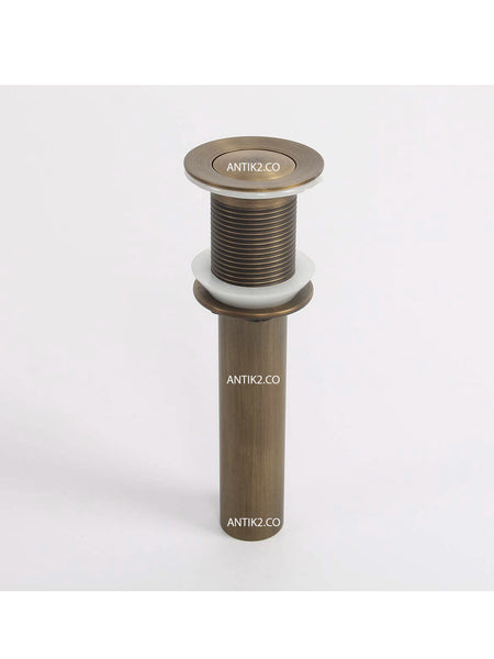 Desague Lavamanos Push  Bronce Antiguo