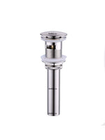 Desague Lavamanos Push  Niquel Satin con Reboce