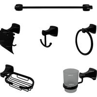 Juego De Accesorios Negro x 6 piezas