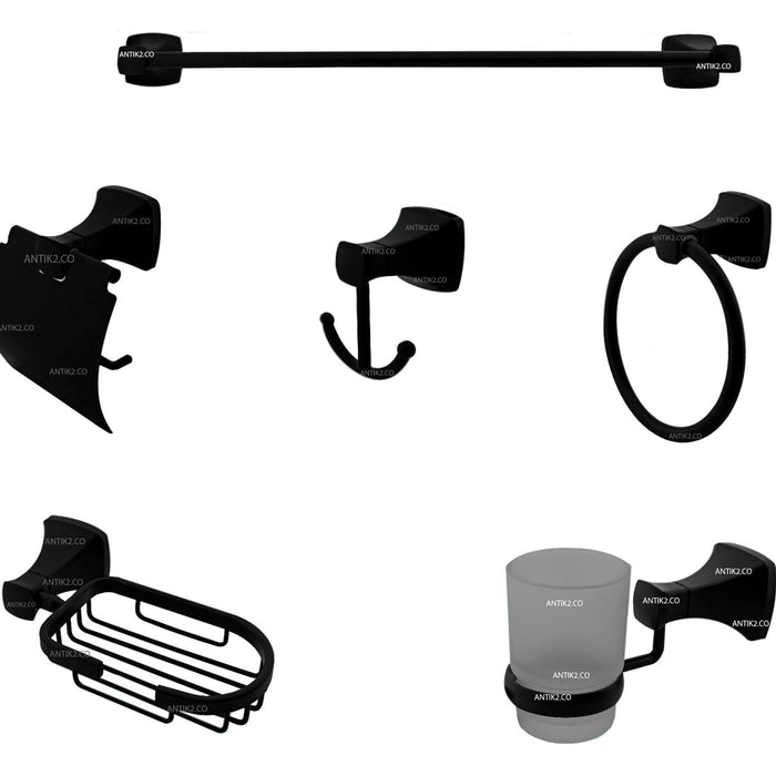 Juego De Accesorios Negro x 6 piezas