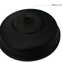 Ducha redonda negro 20cm