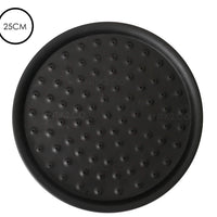 Ducha redonda negro 25cm