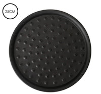 Ducha redonda negro 25cm