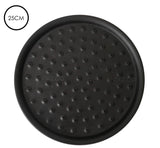 Ducha redonda negro 25cm