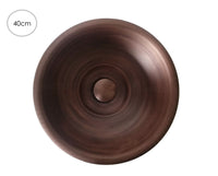 Poceta lavamanos Cobre Antiguo 40cm + desague push