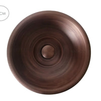 Poceta lavamanos Cobre Antiguo 35cm + desague push