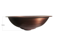 Poceta lavamanos Cobre Antiguo 40cm + desague push