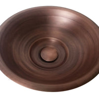 Poceta lavamanos Cobre Antiguo 35cm + desague push