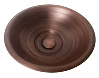 Poceta lavamanos Cobre Antiguo 40cm + desague push