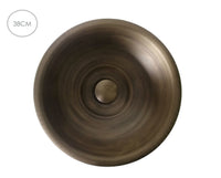 Kit lavamanos Bronce Antiguo 38cm + Grifo y Desague