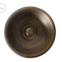 Lavamanos 35cm + Desague y sifon  Bronce Antiguo