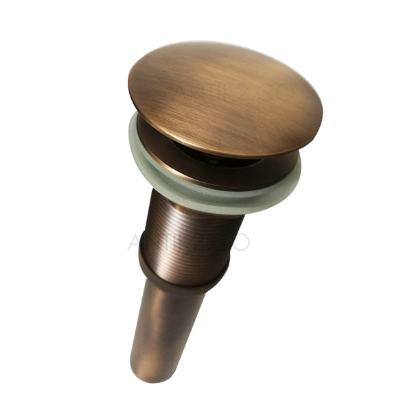 Poceta lavamanos Bronce Antiguo 40cm + desague push