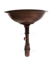 Lavamanos 38cm + Desague y sifon  Cobre Antiguo