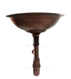 Lavamanos 38cm + Desague y sifon  Cobre Antiguo