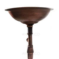 Lavamanos 35cm + Desague y sifon  Cobre Antiguo