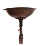 Lavamanos 40cm + Desague y sifon  Cobre Antiguo