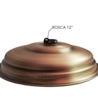 Ducha Redonda Bronce Antiguo 20cm