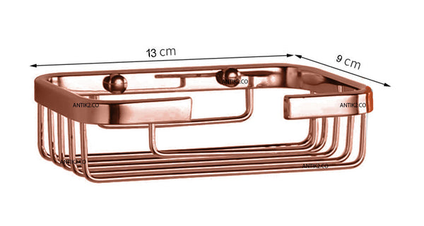 Jabonera canasta  Oro rosa