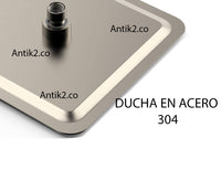 Mezclador ducha Niquel satin + Ducha 30cm + Teleducha