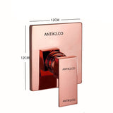 Mezclador Monomando Oro Rosa + Ducha  30+30cm