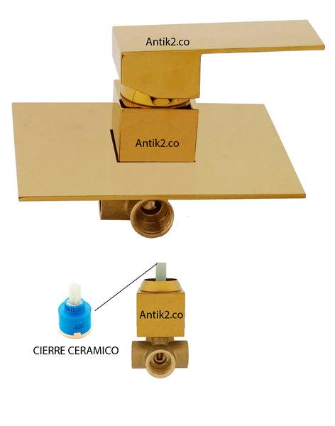 Mezclador Monocomando Dorado