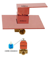 Mezclador Monomando Oro Rosa + Ducha  30+30cm