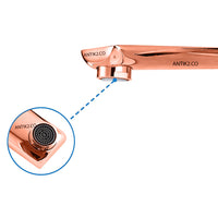 Mezclador Lavamanos Monomando  de  pared Oro rosa