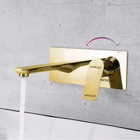 Mezclador  Monomando   Pared Dorado