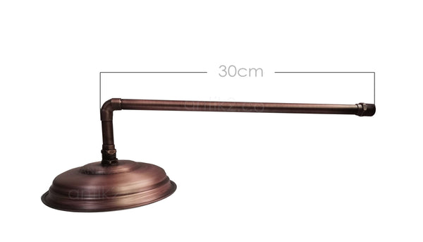 Registro Cruceta y ducha 25cm Cobre antiguo