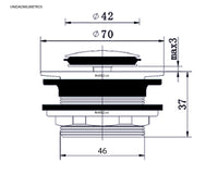 Desague Tina/Jacuzzi Oro rosa