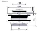 Desague Tina/Jacuzzi Bronce Antiguo