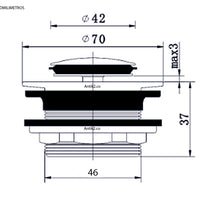 Desague Tina/Jacuzzi Negro