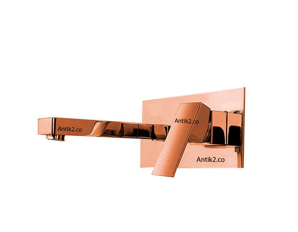 Mezclador Monomando  de  pared Oro rosa