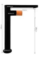 Griferia Lavamanos cuello giratorio  Negro
