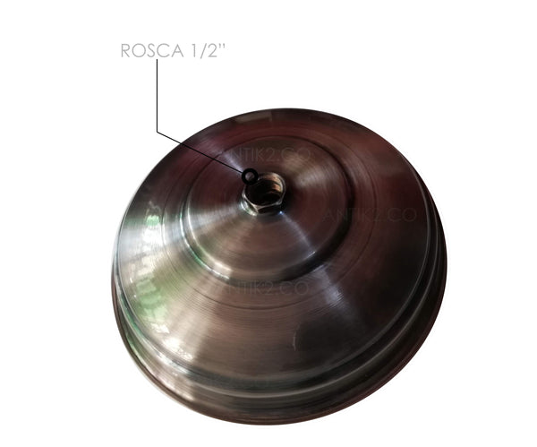Ducha Niquel Antiguo Redonda 30cm