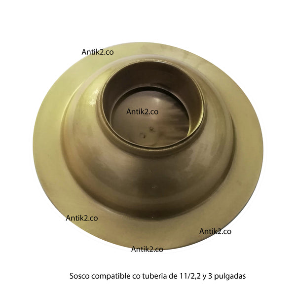 Rejilla Piso Dorado cepillado  10cm De Diametro
