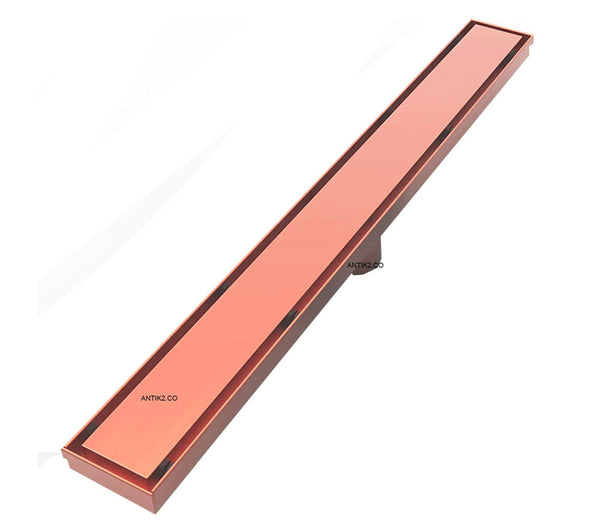 Rejilla piso Oro rosa Rectangular 80cm