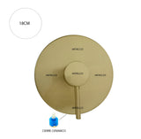 Mezclador Monomando Dorado +  Ducha 20cm