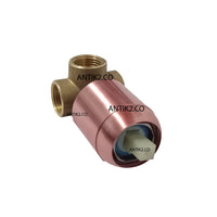 Mezclador   Oro Rosa + Ducha 20cm