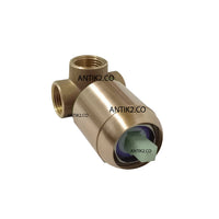 Mezclador Monomando Dorado +  Ducha 30cm