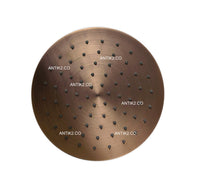 Mezclador Monomando Bronce Antiguo + Ducha a techo 30cm