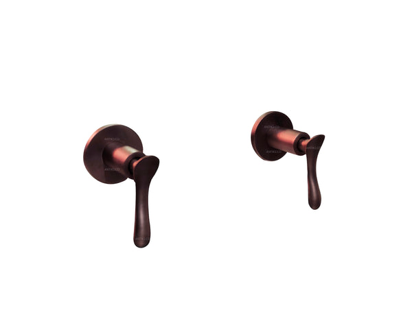Mezclador ducha vintage 8" Palanca  Bronce Antiguo
