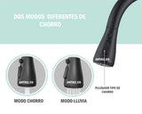 Mezclador Lavaplatos Monomando Tunez  Negro Extraible