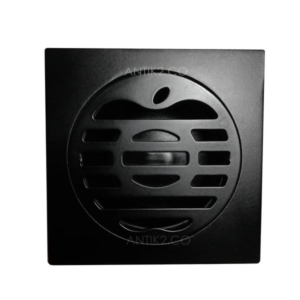 Rejilla piso Cuadrada 10x10cm negra Diseño Manzana