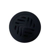 Rejilla piso Diametro  10cm negra