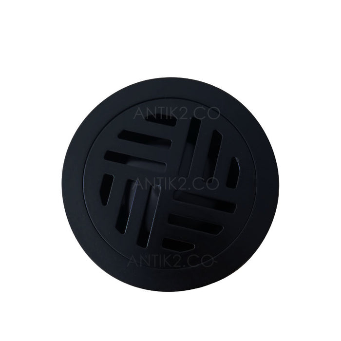 Rejilla piso Diametro  10cm negra