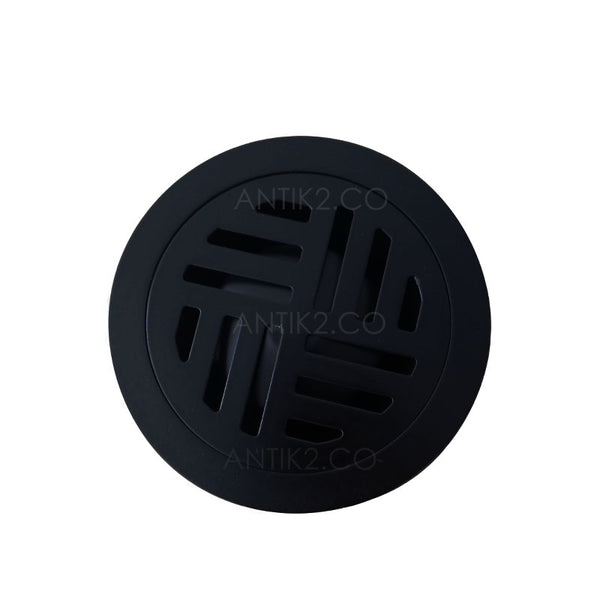 Rejilla piso Diametro  10cm negra