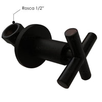 Registro Ducha negro + Ducha 30cm