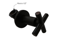 Registro Ducha negro + Ducha 30cm