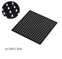 Ducha a techo negra Acero 304 30cm